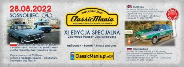 Międzynarodowy Zlot Zabytkowych Samochodów ClassicMania.