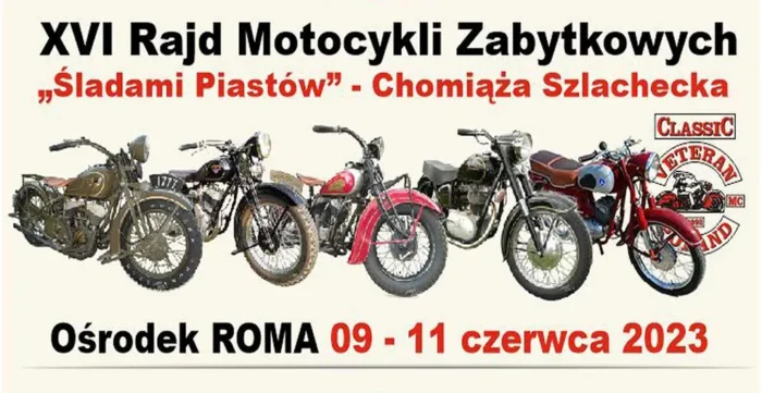 Rajd Motocykli Zabytkowych Śladami Piastów.