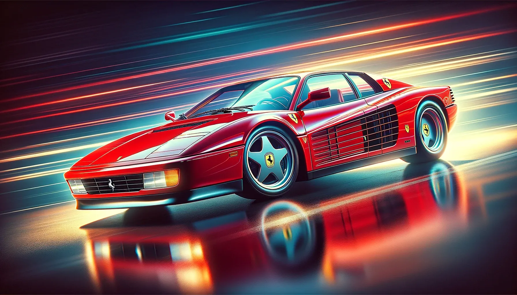 Zabytkowe Ferrari Testarossa