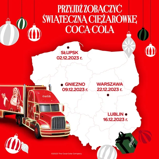 Świąteczna Ciężarówka Coca-Coli 