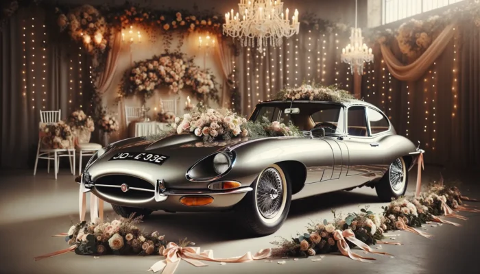 Jaguar E-Type auto do ślubu